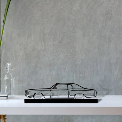 monte-carlo-1970 Silhouette Metal Art Stand - Turbo Silhouette