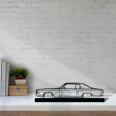 monte-carlo-1970 Silhouette Metal Art Stand - Turbo Silhouette