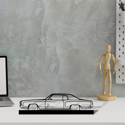 monte-carlo-1970 Silhouette Metal Art Stand - Turbo Silhouette
