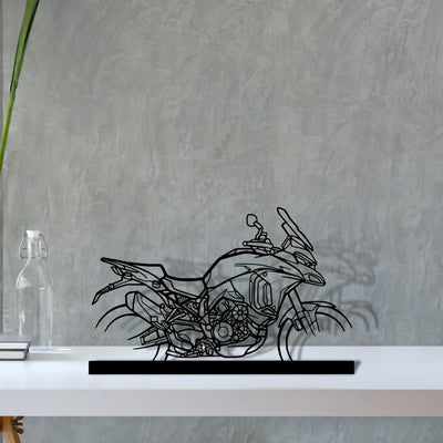 multistrada-v4s Silhouette Metal Art Stand - Turbo Silhouette