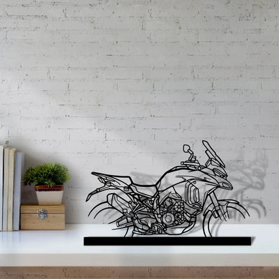 multistrada-v4s Silhouette Metal Art Stand - Turbo Silhouette