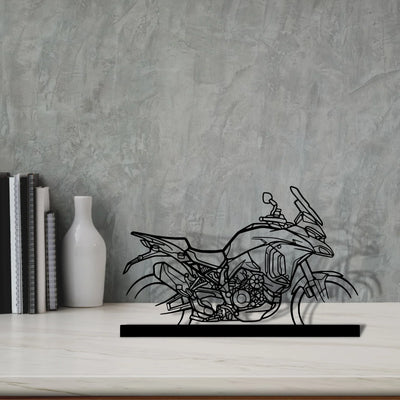 multistrada-v4s Silhouette Metal Art Stand - Turbo Silhouette