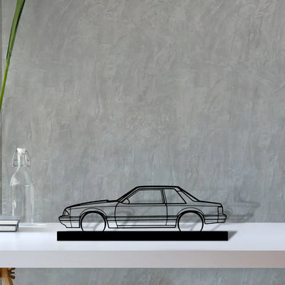 mustang-1993-notch-back Silhouette Metal Art Stand - Turbo Silhouette