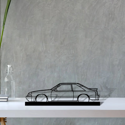 mustang-lx-2 Silhouette Metal Art Stand - Turbo Silhouette