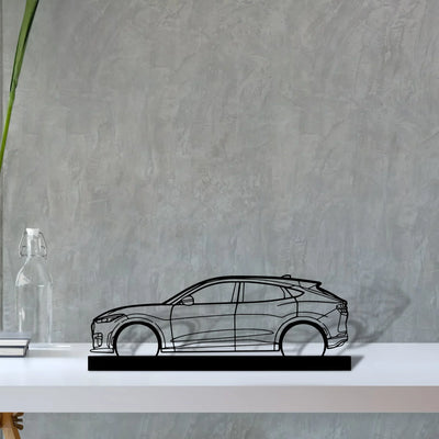 mustang-mach-e-gt Silhouette Metal Art Stand - Turbo Silhouette