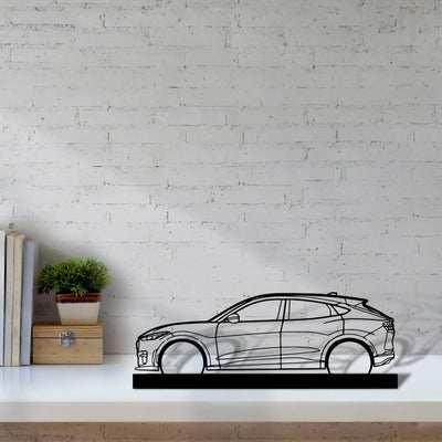 mustang-mach-e-gt Silhouette Metal Art Stand - Turbo Silhouette