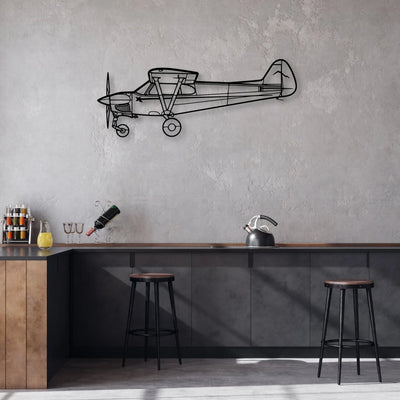 Nxcub Classic Aircraft Silhouette Metal Wall Art - Aviation Hangar Decor
