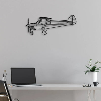 Nxcub Classic Aircraft Silhouette Metal Wall Art - Aviation Hangar Decor