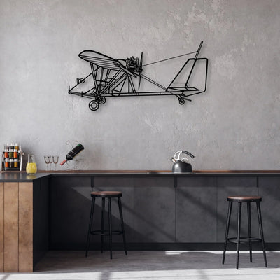 PA-28 180 Cherokee Archer Classic Aircraft Silhouette Metal Wall Art - Aviation Hangar Decor