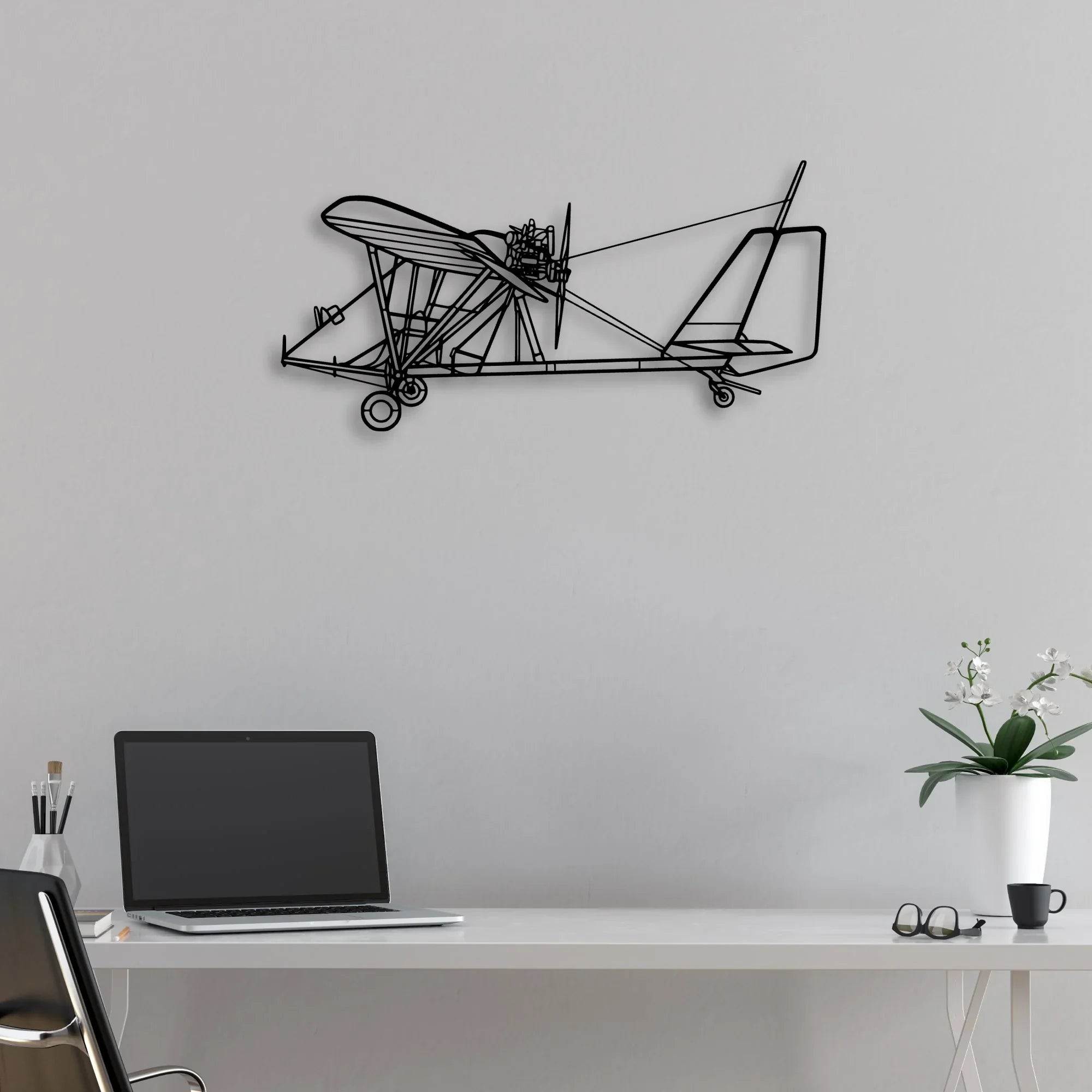 PA-28 180 Cherokee Archer Classic Aircraft Silhouette Metal Wall Art - Aviation Hangar Decor