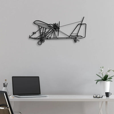 PA-28 180 Cherokee Archer Classic Aircraft Silhouette Metal Wall Art - Aviation Hangar Decor