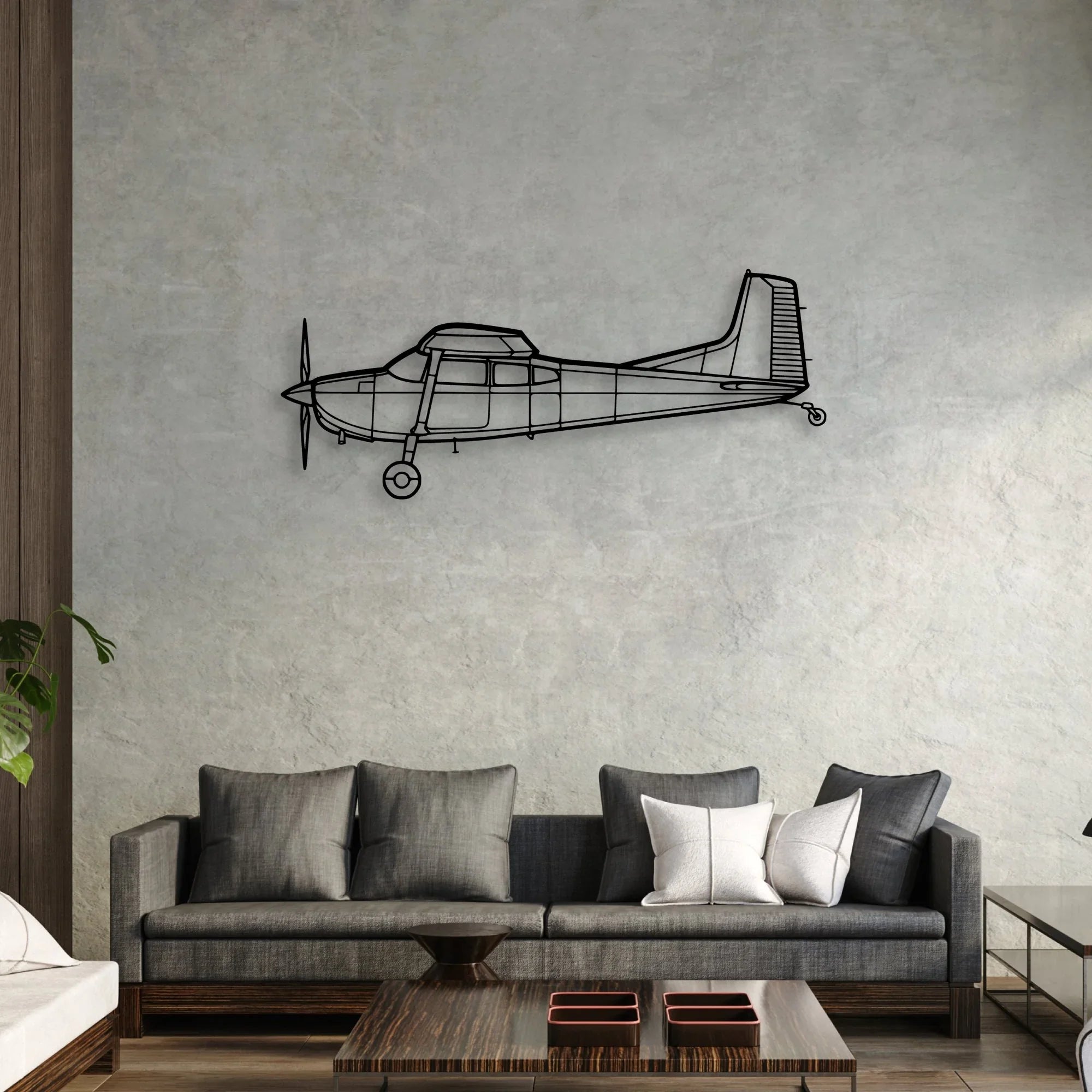 PA-30 Twin Comanche Classic Aircraft Silhouette Metal Wall Art - Aviation Hangar Decor