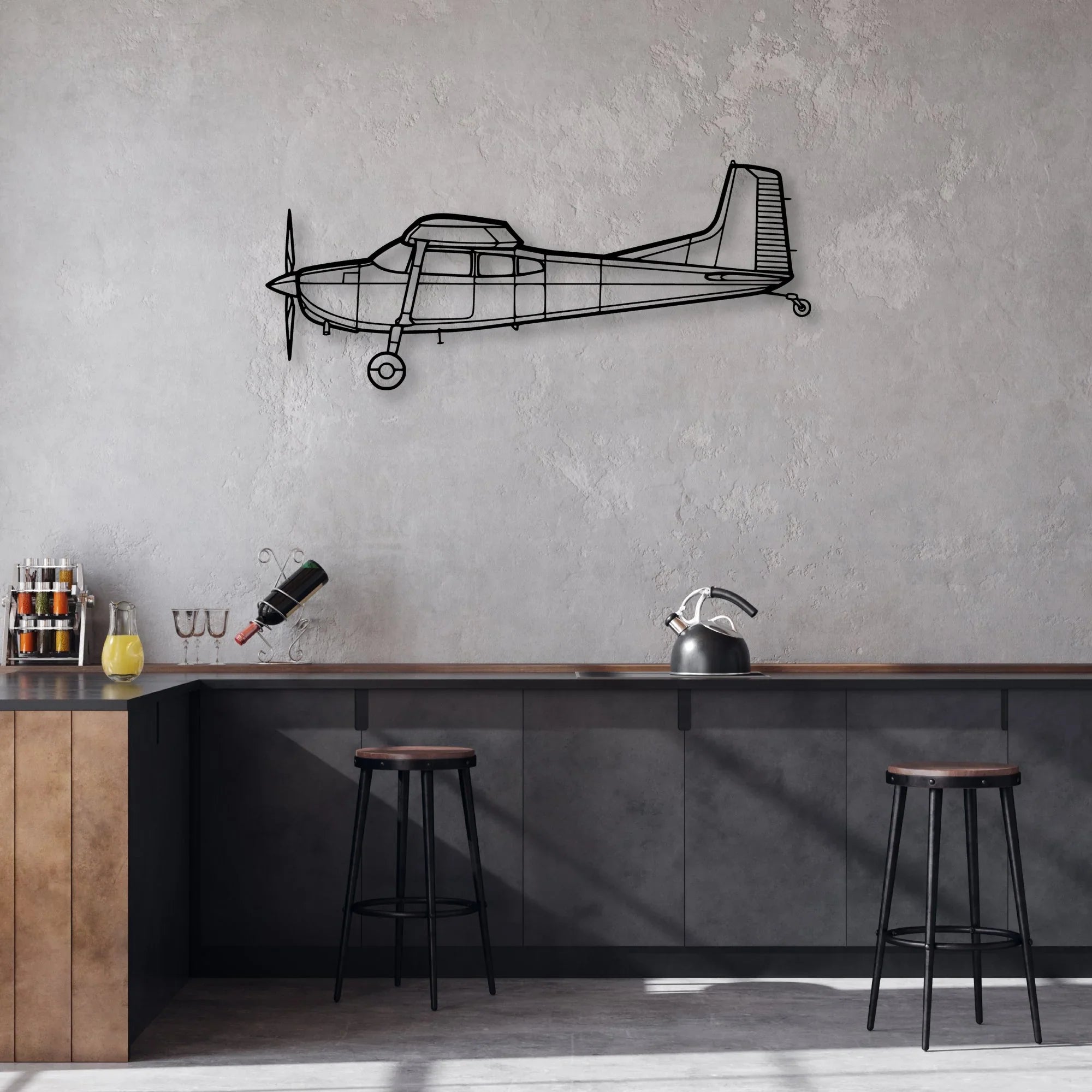 PA-30 Twin Comanche Classic Aircraft Silhouette Metal Wall Art - Aviation Hangar Decor