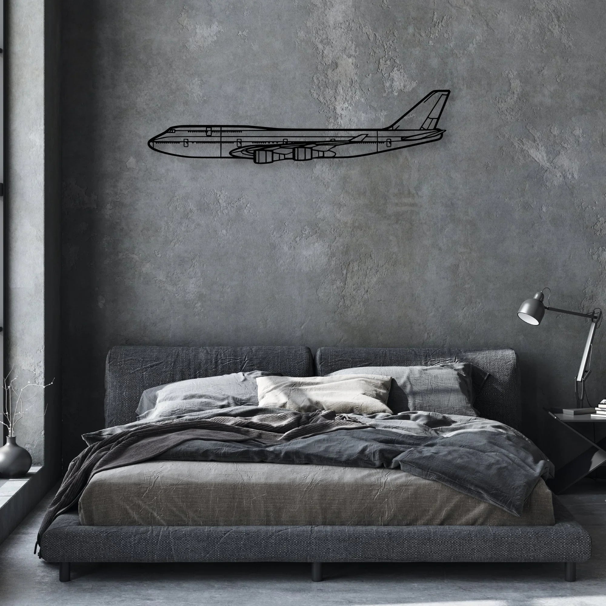 PA-32R 301 Saratoga HP II Classic Aircraft Silhouette Metal Wall Art - Aviation Hangar Decor