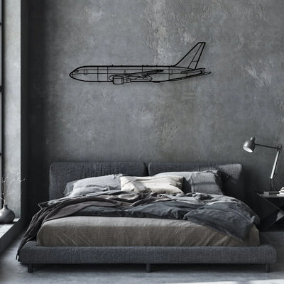 PA-38 Tomahawk Classic Aircraft Silhouette Metal Wall Art - Aviation Hangar Decor