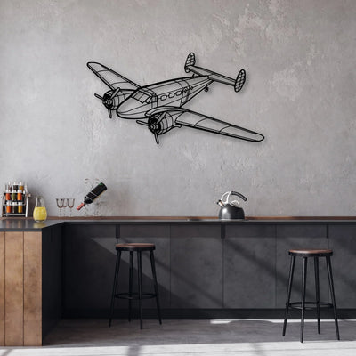 PA-46 350P Malibu Mirage Classic Aircraft Silhouette Metal Wall Art - Aviation Hangar Decor