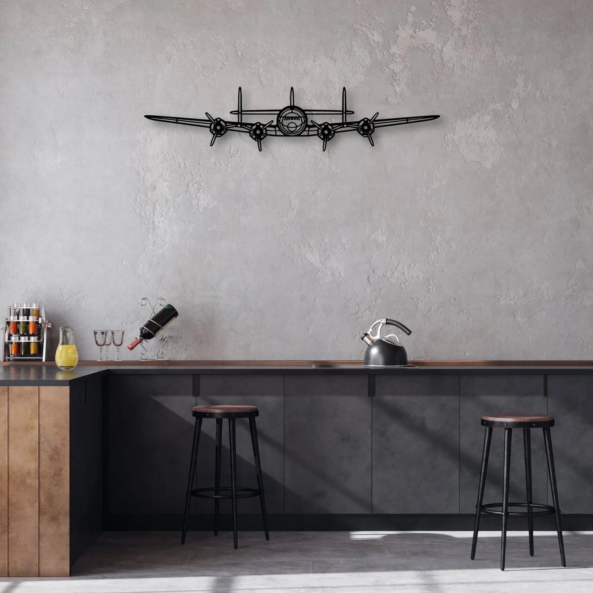 PA-46R 350T Matrix Classic Aircraft Silhouette Metal Wall Art - Aviation Hangar Decor