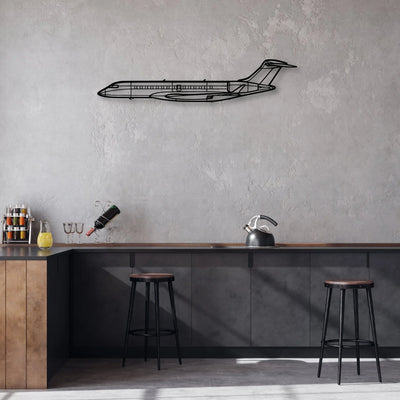 PA32R 301 Classic Aircraft Silhouette Metal Wall Art - Aviation Hangar Decor