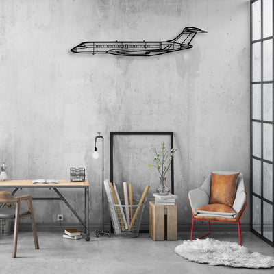 PA32R 301 Classic Aircraft Silhouette Metal Wall Art - Aviation Hangar Decor