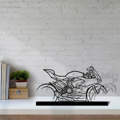 panigale-v2-2021 Silhouette Metal Art Stand - Turbo Silhouette