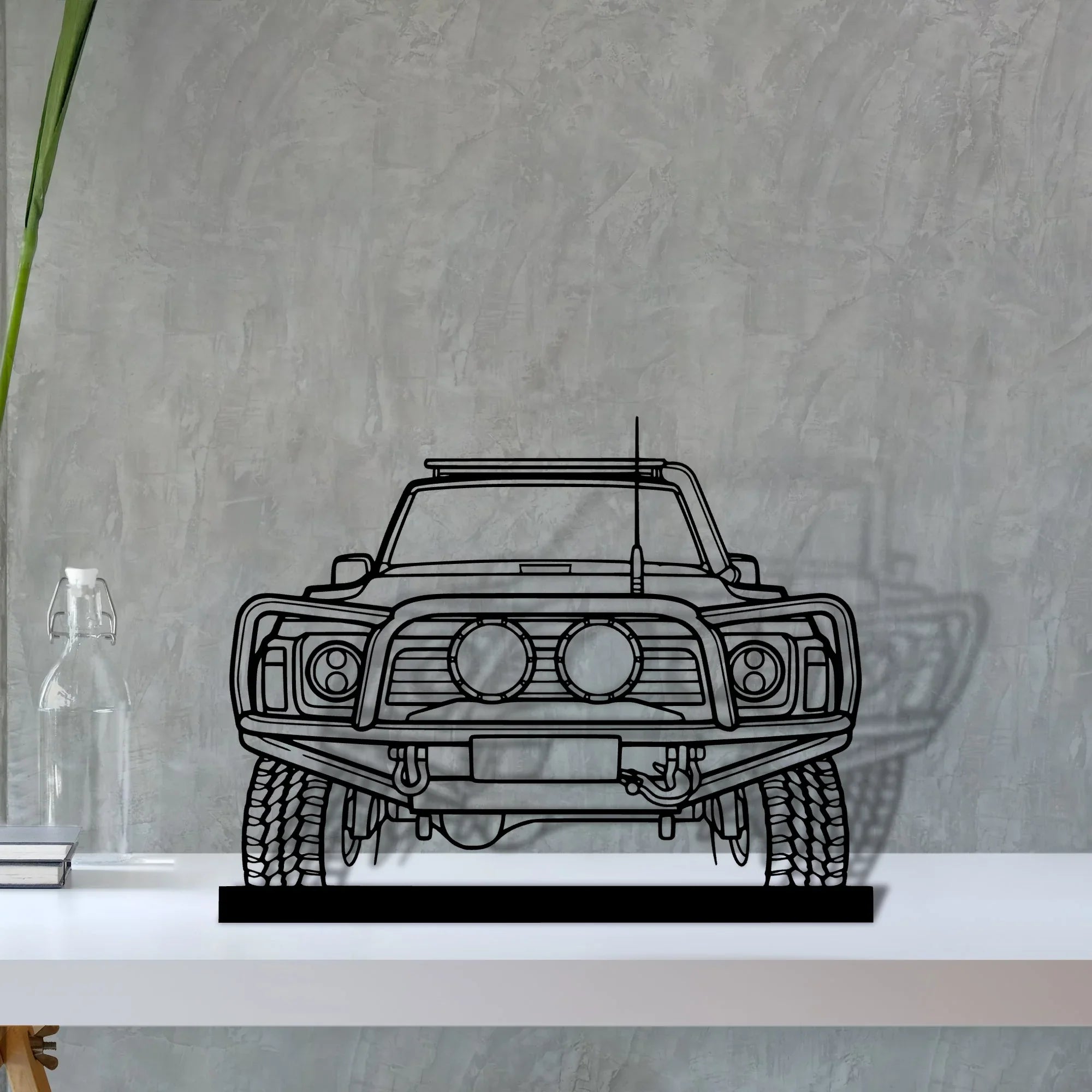 patrol-1990 Silhouette Metal Art Stand - Turbo Silhouette