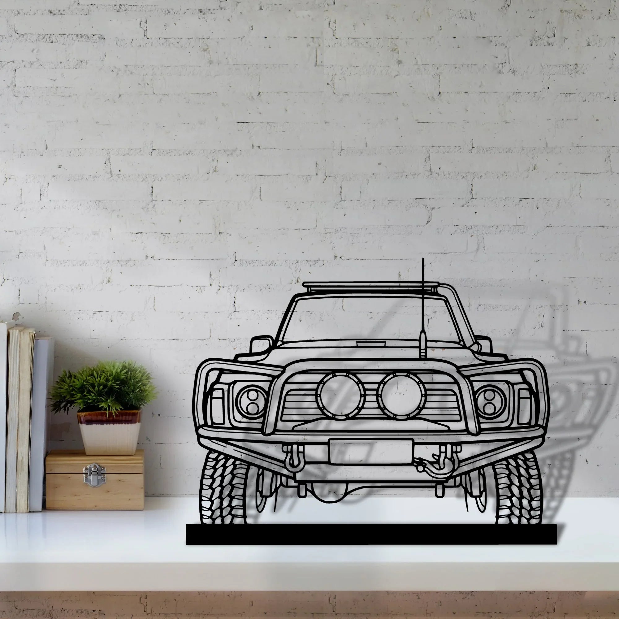 patrol-1990 Silhouette Metal Art Stand - Turbo Silhouette