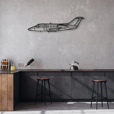 Phenom 300 Classic Aircraft Silhouette Metal Wall Art - Aviation Hangar Decor