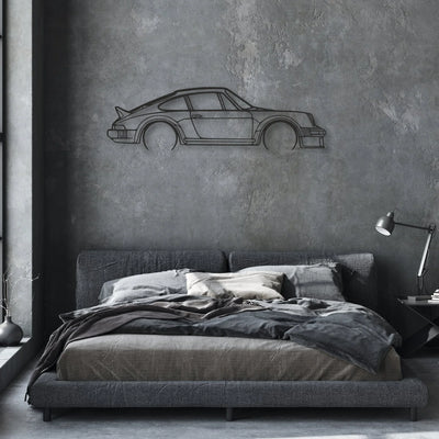 porsche 911 sc group4 Classic Silhouette Metal Wall Art - Automotive Garage Decor