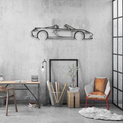 porsche carrera gt Classic Silhouette Metal Wall Art - Automotive Garage Decor