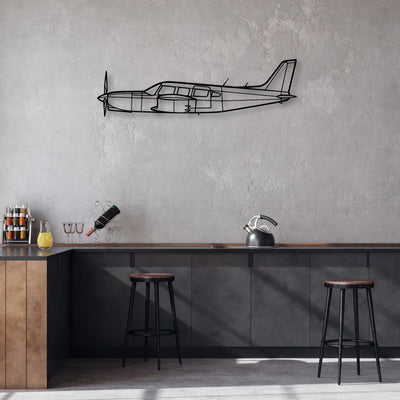 Praetor 600 Classic Aircraft Silhouette Metal Wall Art - Aviation Hangar Decor