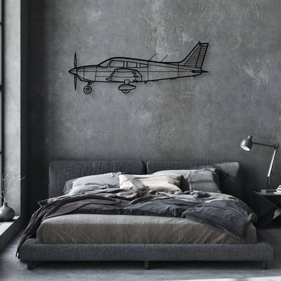 R-44 Clipper II Classic Aircraft Silhouette Metal Wall Art - Aviation Hangar Decor