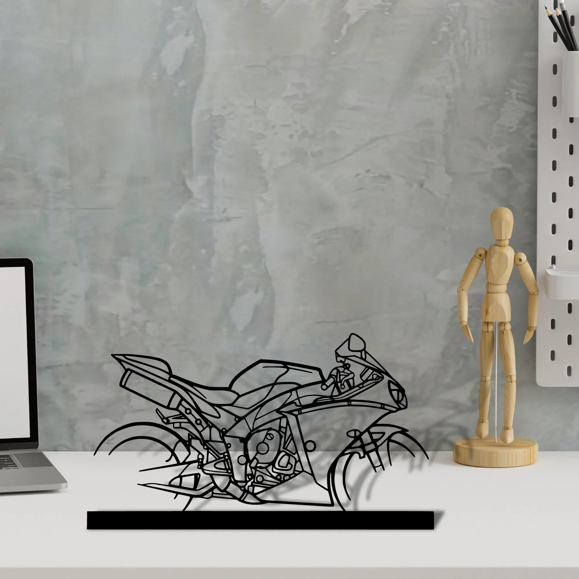 r1-2015 Silhouette Metal Art Stand - Turbo Silhouette