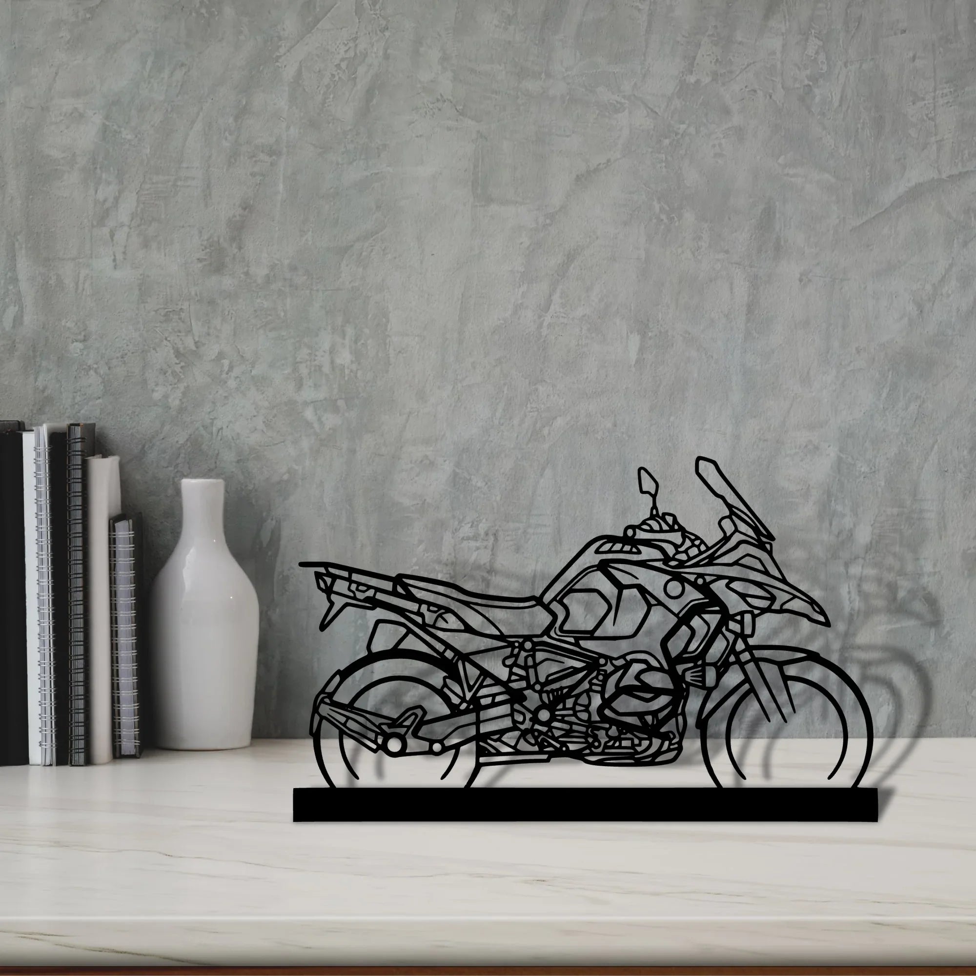r1250-gsa Silhouette Metal Art Stand - Turbo Silhouette