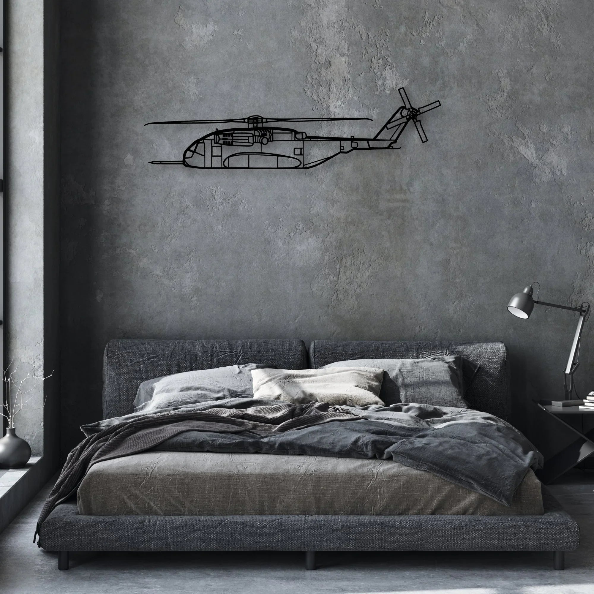R182 Classic Aircraft Silhouette Metal Wall Art - Aviation Hangar Decor