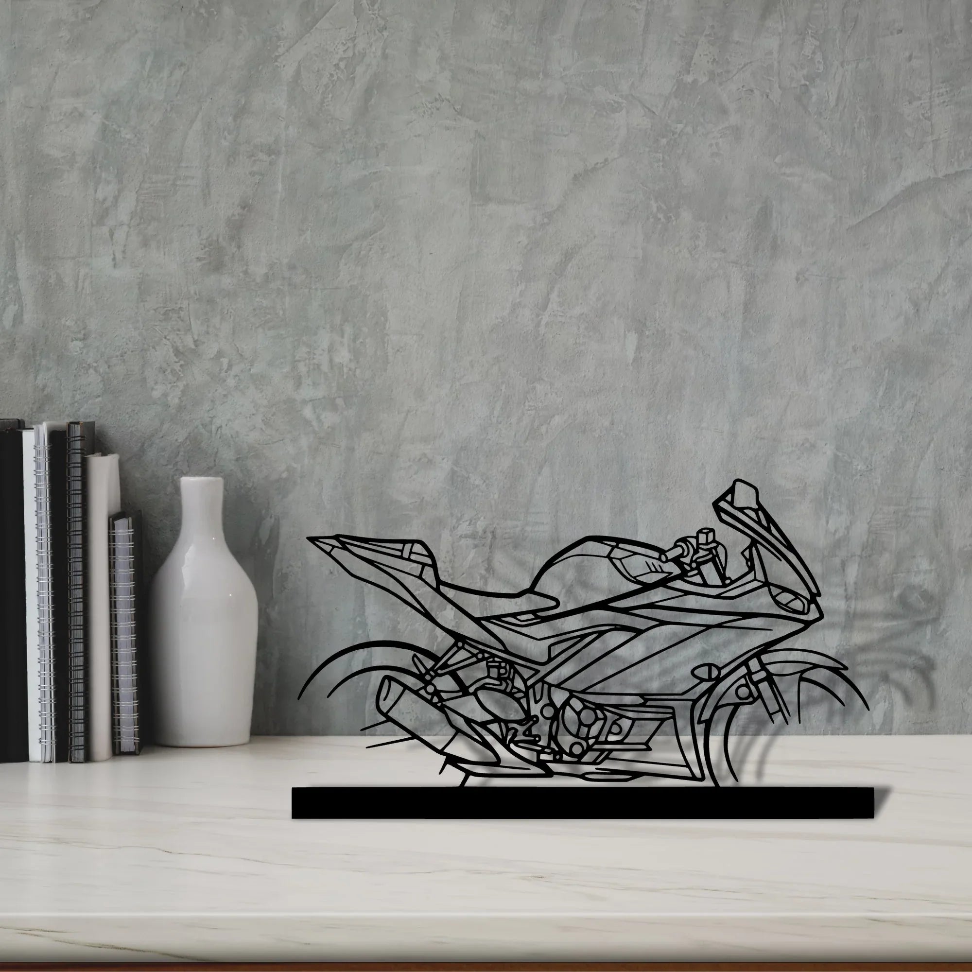 r3-rock Silhouette Metal Art Stand - Turbo Silhouette