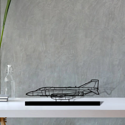 raf-f-4k-phantom-2 Silhouette Metal Art Stand - Turbo Silhouette