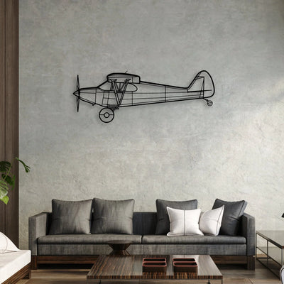 RAF F-4K Phantom Classic Aircraft Silhouette Metal Wall Art - Aviation Hangar Decor