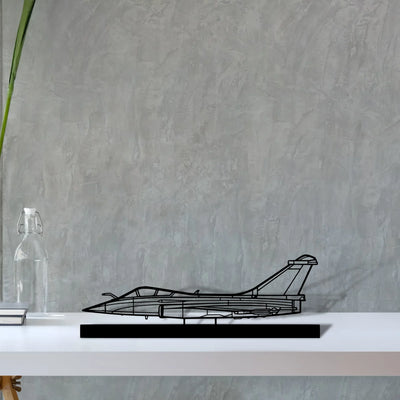 rafale-c Silhouette Metal Art Stand - Turbo Silhouette