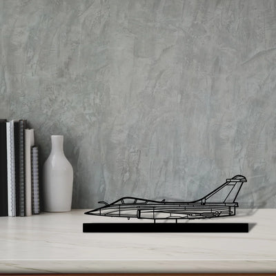 rafale-c Silhouette Metal Art Stand - Turbo Silhouette