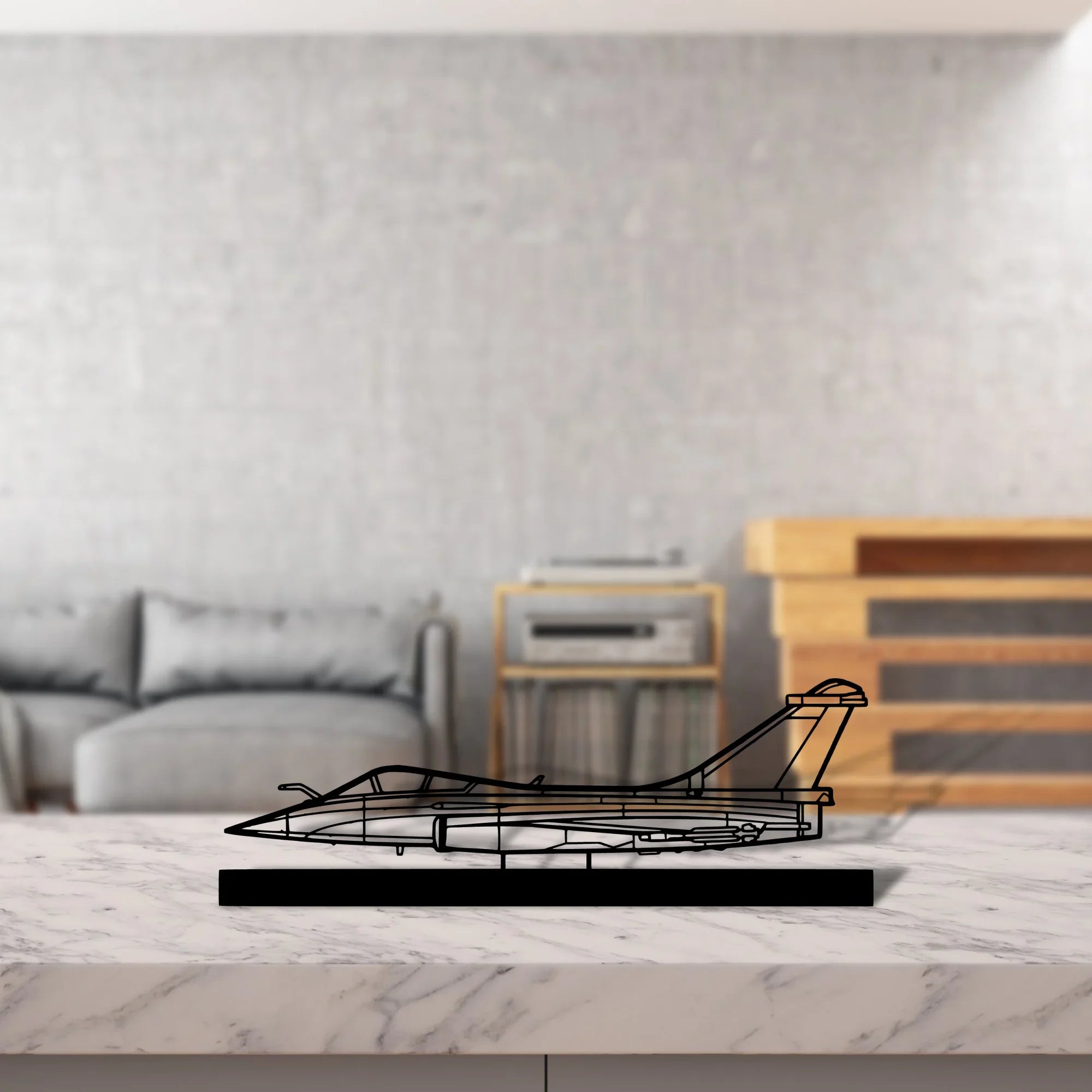 rafale-c Silhouette Metal Art Stand - Turbo Silhouette