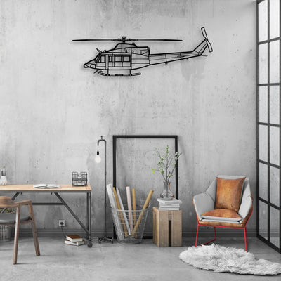 Rafale Classic Aircraft Silhouette Metal Wall Art - Aviation Hangar Decor