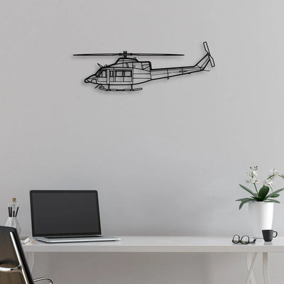 Rafale Classic Aircraft Silhouette Metal Wall Art - Aviation Hangar Decor