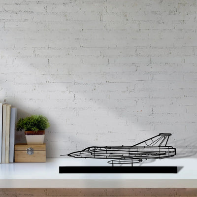 rf-35-draken Silhouette Metal Art Stand - Turbo Silhouette