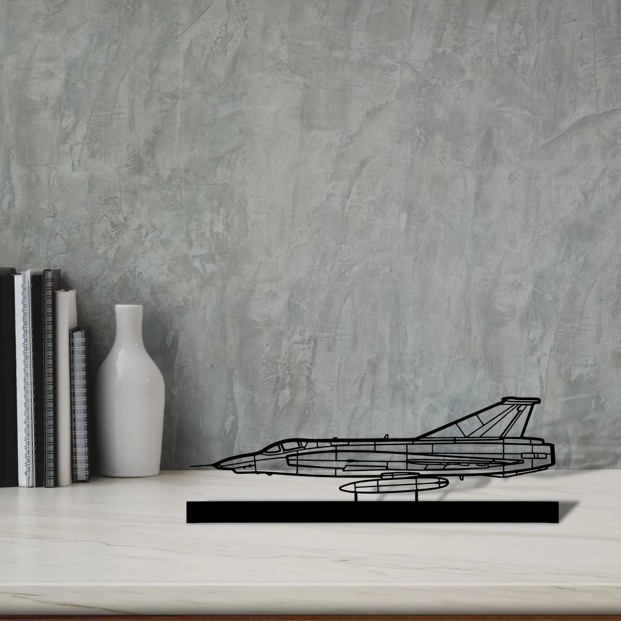 rf-35-draken Silhouette Metal Art Stand - Turbo Silhouette