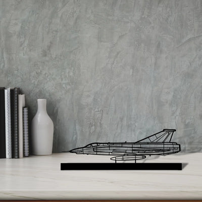 rf-35-draken Silhouette Metal Art Stand - Turbo Silhouette