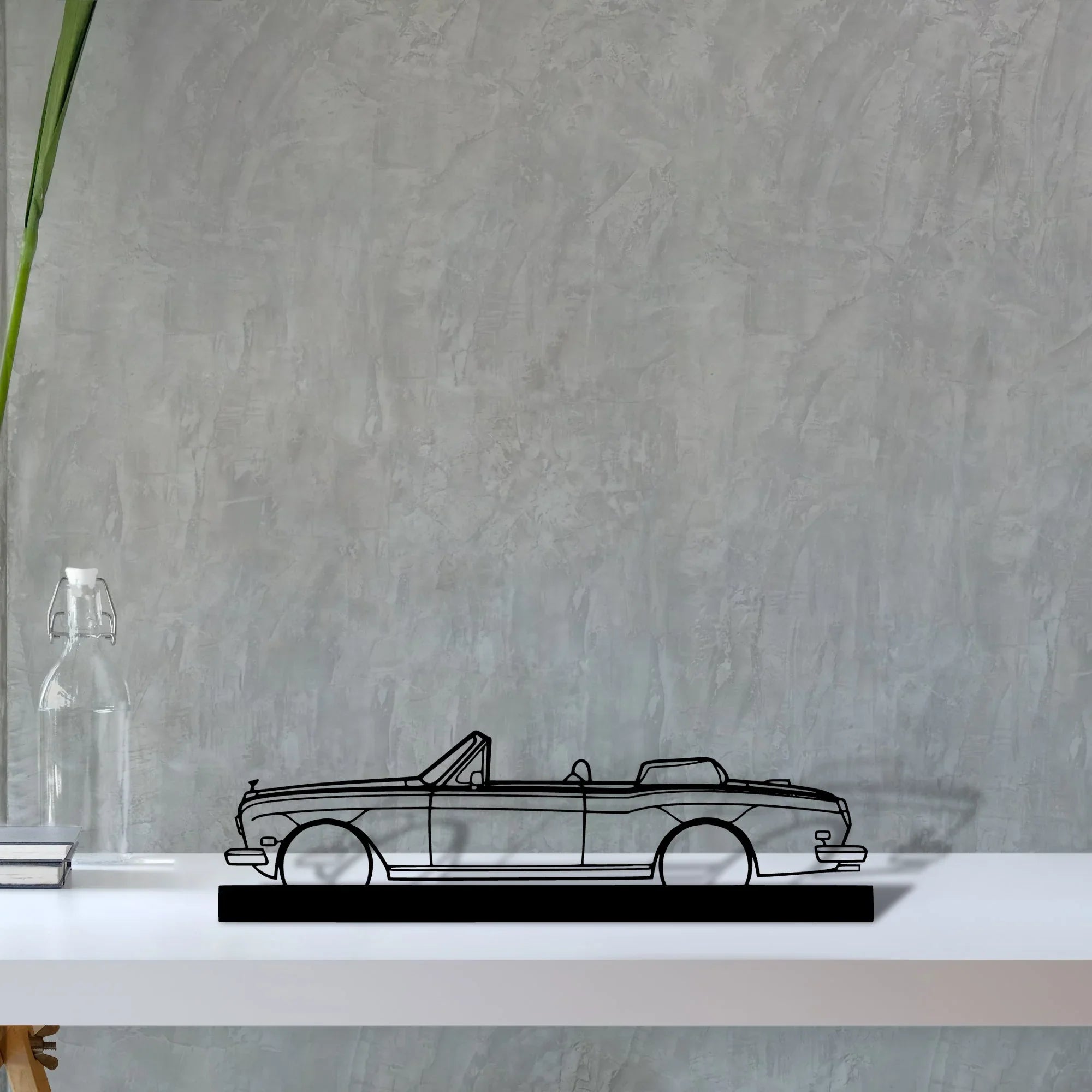 royce-corniche-convertible-1981 Silhouette Metal Art Stand - Turbo Silhouette
