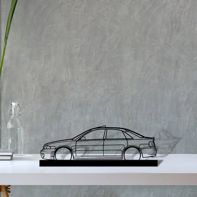 rs4-b5-sedan Silhouette Metal Art Stand - Turbo Silhouette