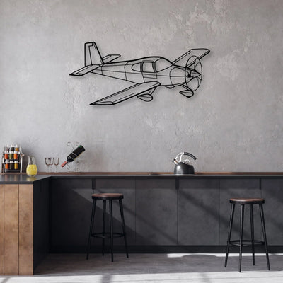 RV-10 2 Classic Aircraft Silhouette Metal Wall Art - Aviation Hangar Decor