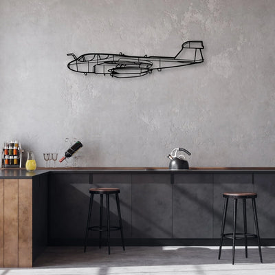 RV-10 Classic Aircraft Silhouette Metal Wall Art - Aviation Hangar Decor