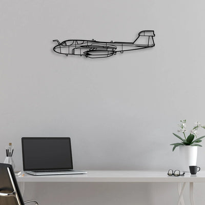 RV-10 Classic Aircraft Silhouette Metal Wall Art - Aviation Hangar Decor